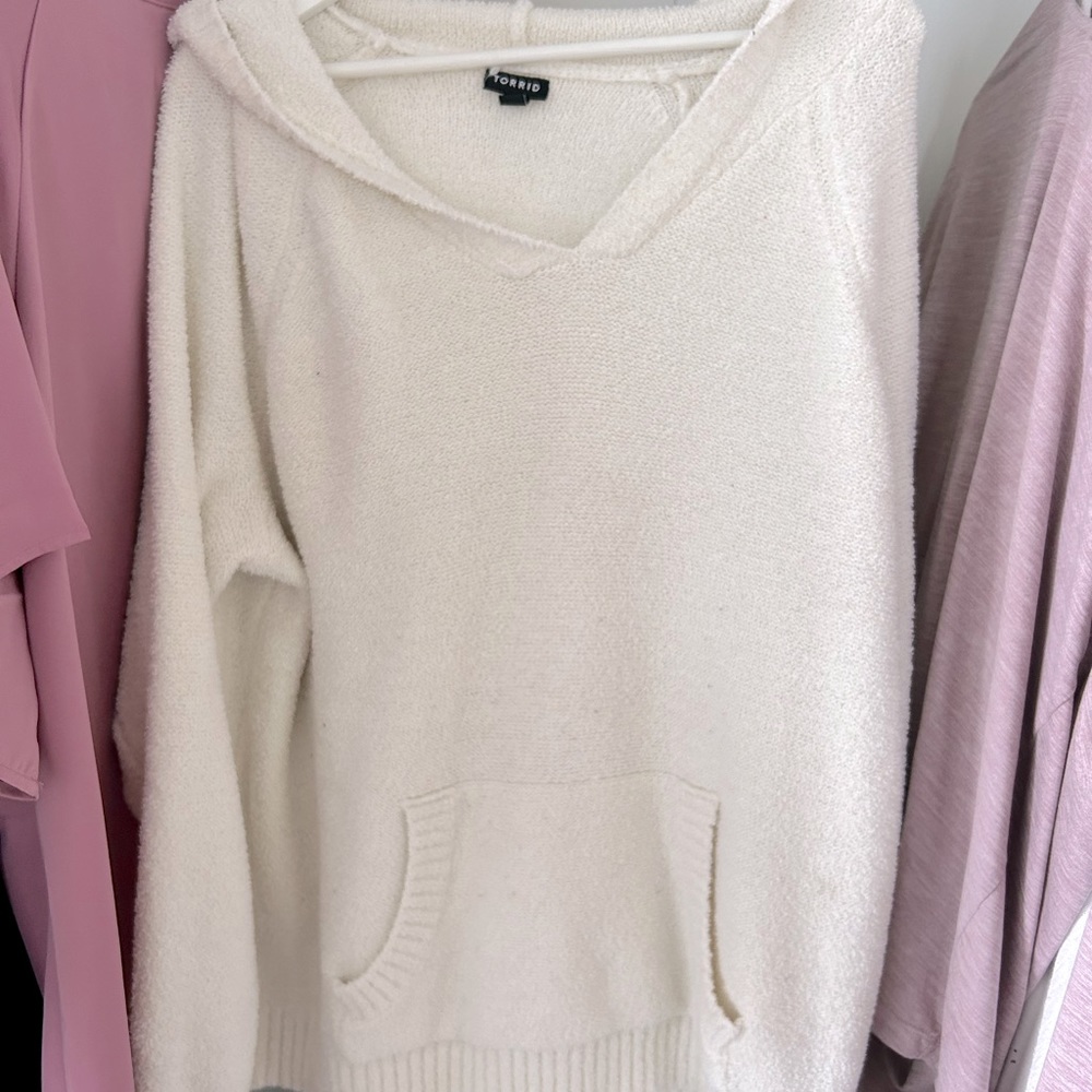 White Torrid Size 2 Hoodie